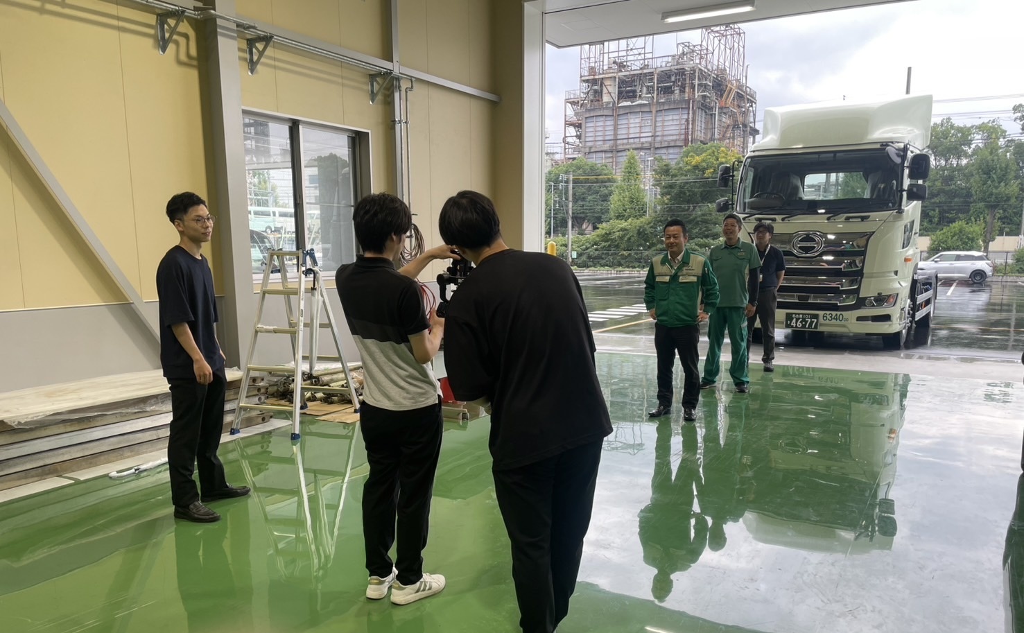 撮影現場の様子 2